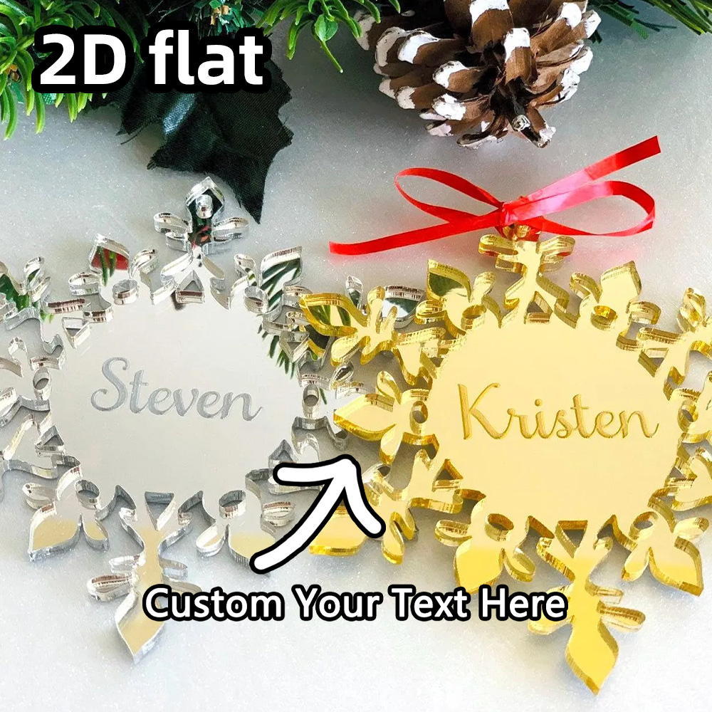 Decorative Mirror - Özel Tasarım Akrilik Kar Tanesi Süsü