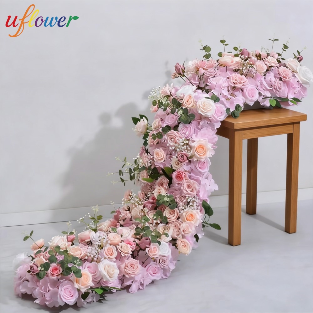Table Runner - Uflower Yapay Çiçek Çiçek Sırası Düğün