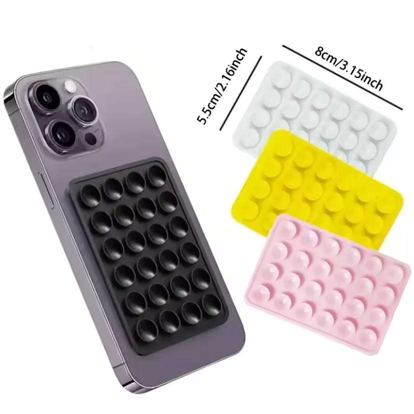 Wall Sticker - Silikon Vakumlu Telefon Tutucu Mat, Çok