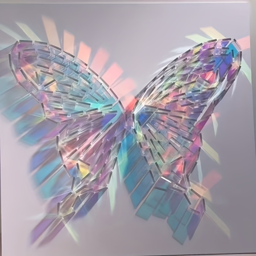 Decorative Mirror - Yanardöner Akrilik Ayna Fayanslar 30x30mm Gökkuşağı