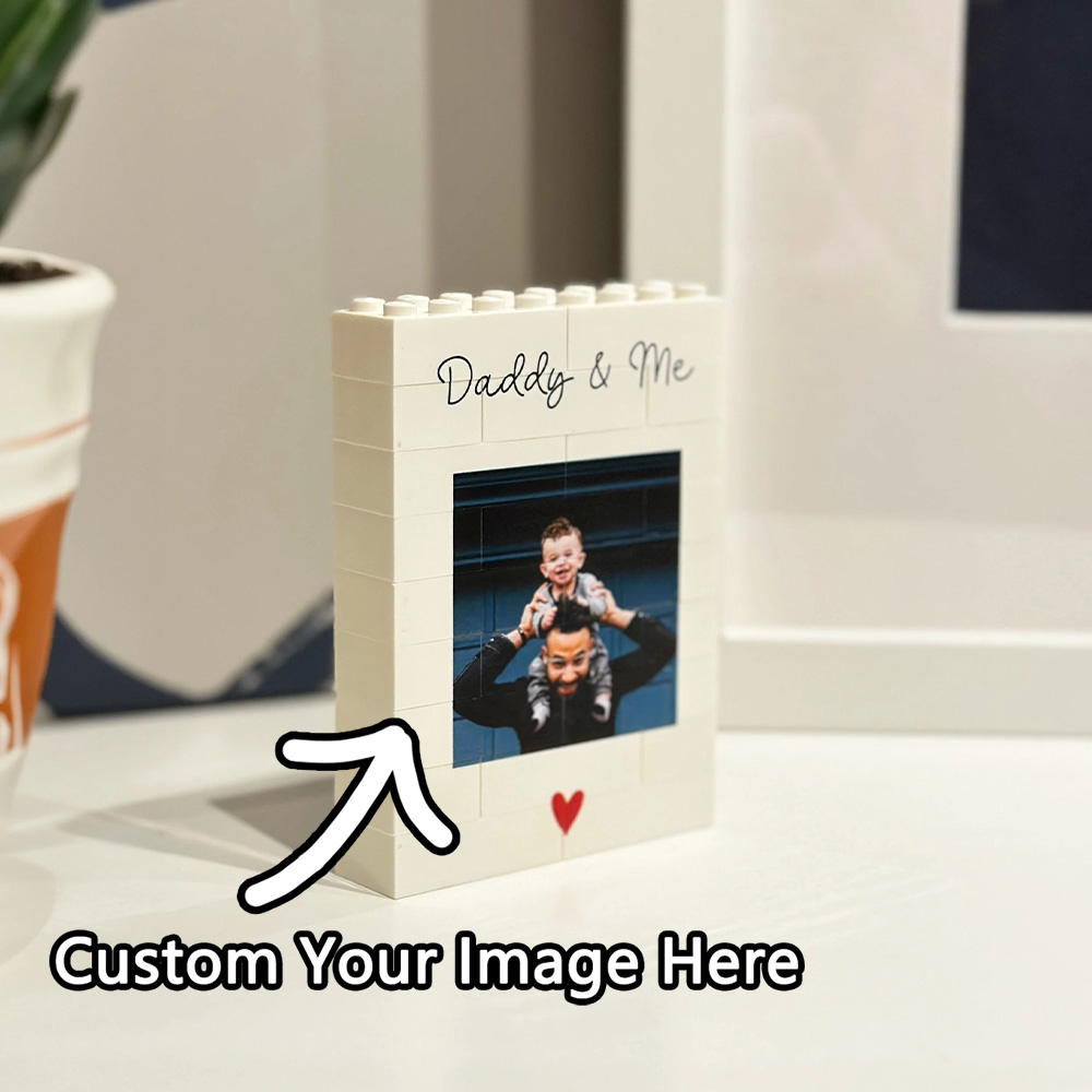 Picture Frame - Kişiselleştirilmiş Baba ve Ben Yapım Blokları