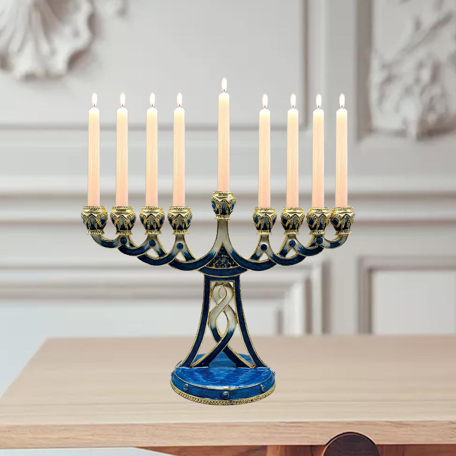 Emaye Kaplı Antik 9 Dallı Alaş - Candle Holder Decor incelemesi ve fiyatı