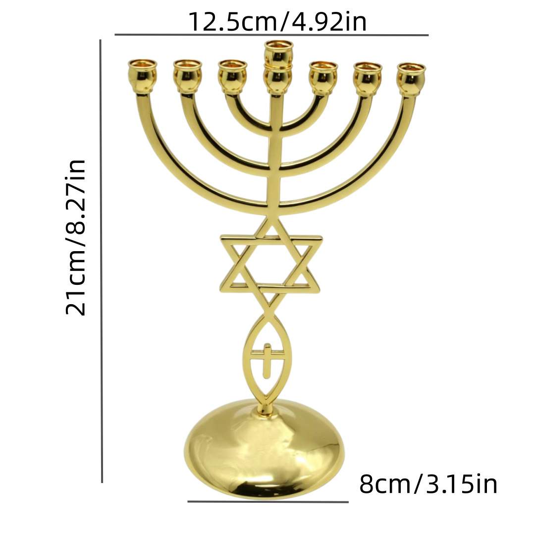 Hanuka Yedi Başlı Mumluk Seti  - Candle Holder Decor incelemesi ve fiyatı