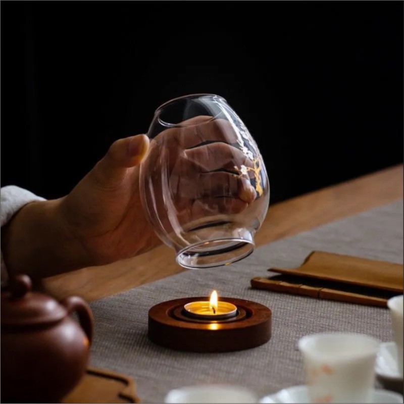 Çin Tarzı Şeffaf Cam Mumluk Gö - Candle Holder Decor incelemesi ve fiyatı
