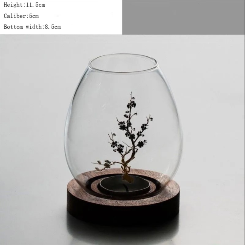 Çin Tarzı Şeffaf Cam Mumluk Gö - Candle Holder Decor incelemesi ve fiyatı