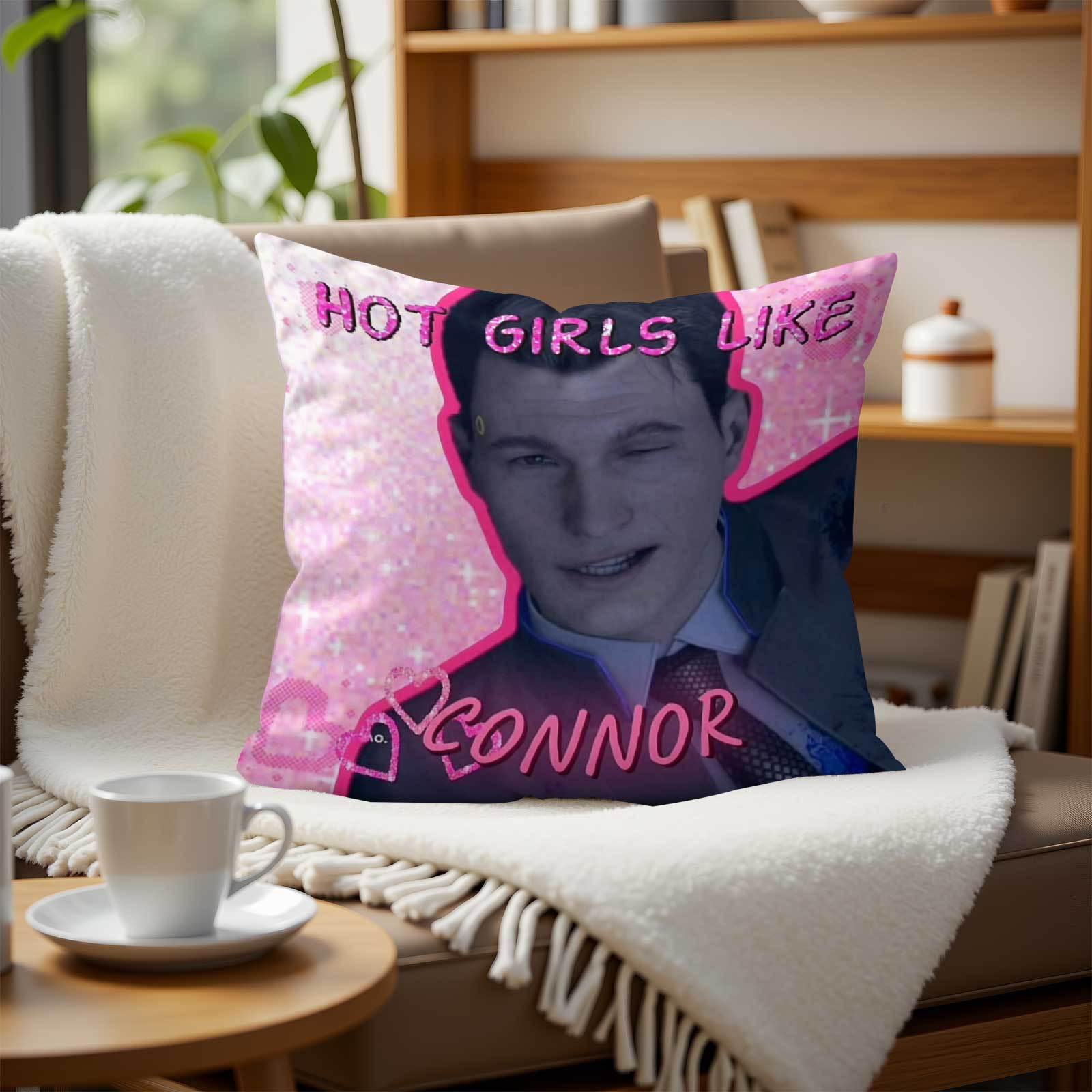1 adet CONNOR SO HOT Pembe Kom - Throw Pillow incelemesi ve fiyatı