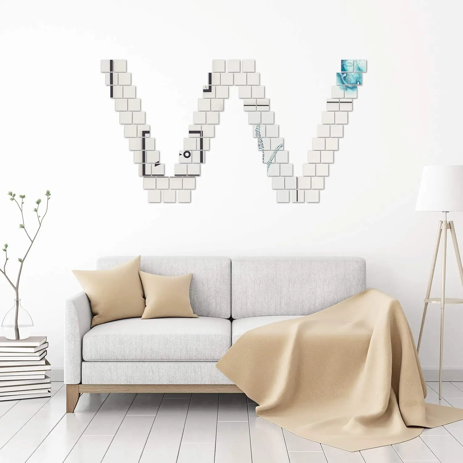 Mini Boy Kare Ayna, Yapışkanlı - Decorative Mirror incelemesi ve fiyatı