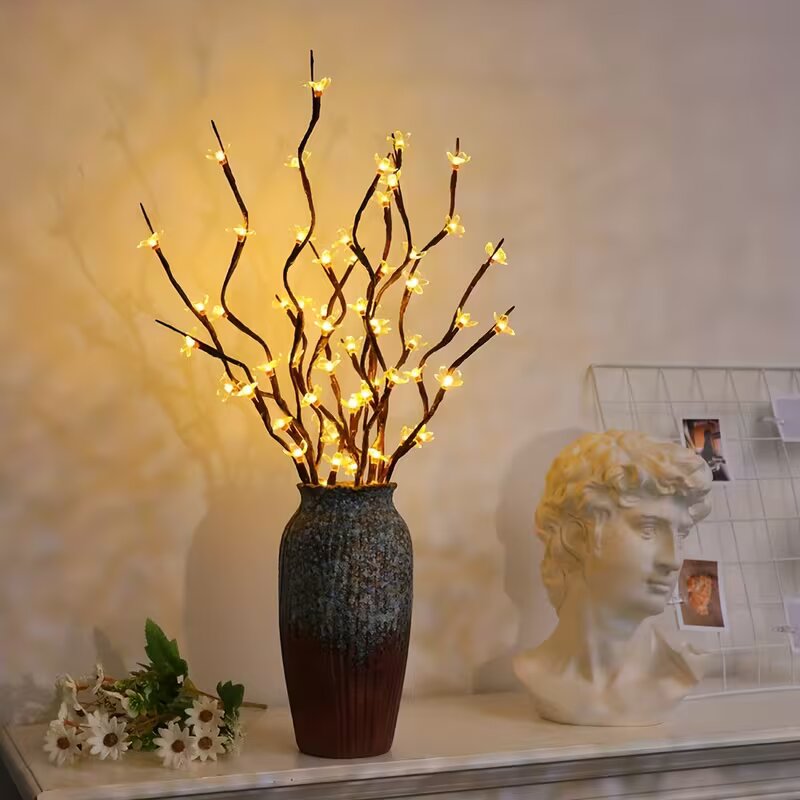 1/2 adet 20LED kiraz çiçeği ağ - Vase Decor incelemesi ve fiyatı
