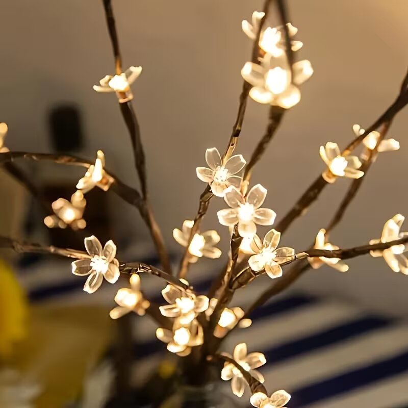 1/2 adet 20LED kiraz çiçeği ağ - Vase Decor incelemesi ve fiyatı