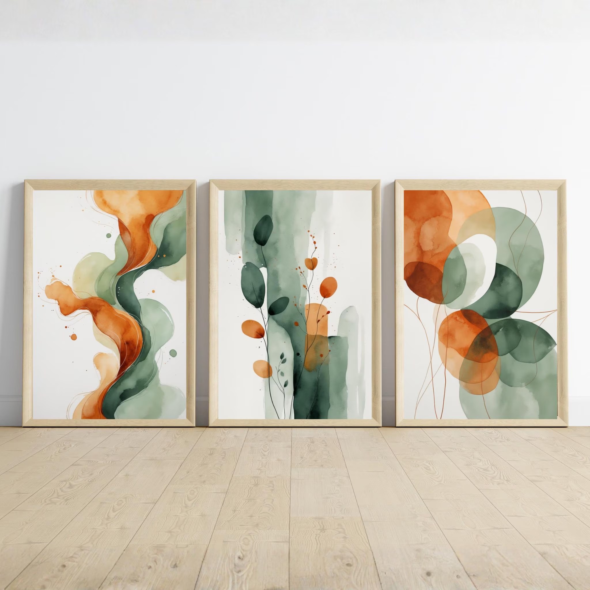 1 adet çerçevesiz üçlü set soy - Abstract Canvas Set incelemesi ve fiyatı